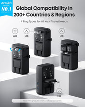 Load image into Gallery viewer, Anker Nano Travel Adapter (5-in-1, 20W, 1-Pack)
