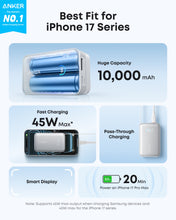 Load image into Gallery viewer, Anker Nano Power Bank (10K, 45W, Built-In Retractable USB-C Cable)