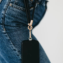 Load image into Gallery viewer, Metallic Phone Holder Crossbody Strap