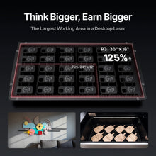 Load image into Gallery viewer, xTool P3 80W Flagship CO2 Laser Cutter with Intelligent Automation