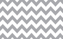 Load image into Gallery viewer, Savage Gray & White Chevron Printed Background Paper