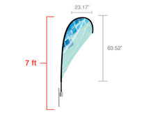 Load image into Gallery viewer, Teardrop Flag - Small (No Hardware)
