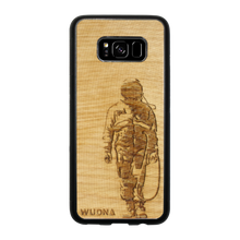 Load image into Gallery viewer, Slim Wooden Phone Case | Banksy Astronaut