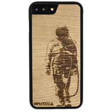 Load image into Gallery viewer, Slim Wooden Phone Case | Banksy Astronaut