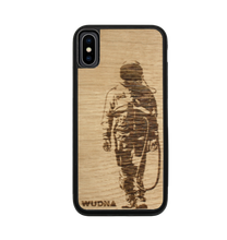 Load image into Gallery viewer, Slim Wooden Phone Case | Banksy Astronaut