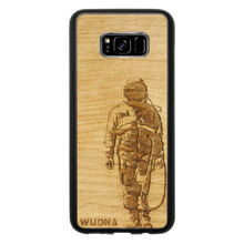 Load image into Gallery viewer, Slim Wooden Phone Case | Banksy Astronaut
