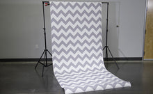 Load image into Gallery viewer, Savage Gray & White Chevron Printed Background Paper
