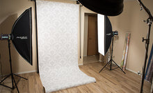 Load image into Gallery viewer, Savage Gray Floral Printed Background Paper