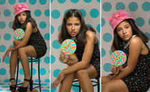 Load image into Gallery viewer, Savage Aqua Polka Dots Printed Background Paper