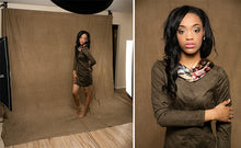 Load image into Gallery viewer, Savage Brown Washed Muslin Backdrop