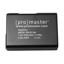 Load image into Gallery viewer, ProMaster EN-EL14A (N) Li-ion battery