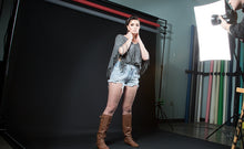 Load image into Gallery viewer, Savage Matte Black Infinity Vinyl Background