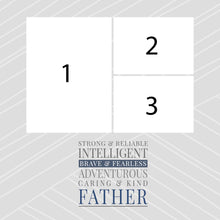 Load image into Gallery viewer, Customizable 8x8 Metal Print - Strong and Reliable Father