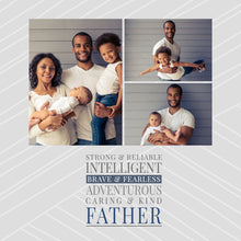 Load image into Gallery viewer, Customizable 8x8 Metal Print - Strong and Reliable Father