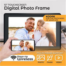 Load image into Gallery viewer, Kodak 10" Digital Picture Frame with Wi-Fi and Multi-Touch Display (Matte Black)