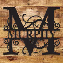 Load image into Gallery viewer, Fancy Monogram - Metal Wall Art/Decor