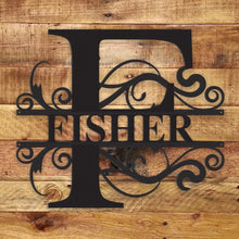 Load image into Gallery viewer, Fancy Monogram - Metal Wall Art/Decor