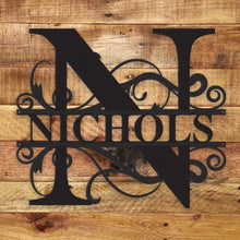Load image into Gallery viewer, Fancy Monogram - Metal Wall Art/Decor