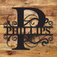 Load image into Gallery viewer, Fancy Monogram - Metal Wall Art/Decor
