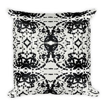 Load image into Gallery viewer, Black and White Particles Throw Pillow