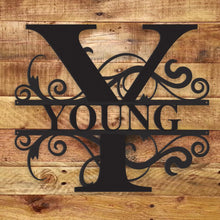 Load image into Gallery viewer, Fancy Monogram - Metal Wall Art/Decor