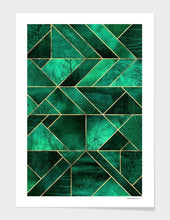 Load image into Gallery viewer, Abstract Nature - Emerald Green Frame