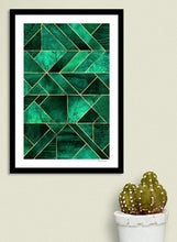 Load image into Gallery viewer, Abstract Nature - Emerald Green Frame