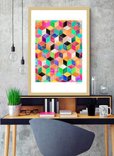 Load image into Gallery viewer, Colorful Cubes Frame
