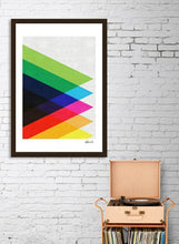 Load image into Gallery viewer, Colorful Triangles  Frame
