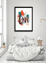 Load image into Gallery viewer, Flower Typography Love Frame