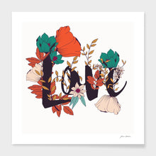 Load image into Gallery viewer, Flower Typography Love Frame