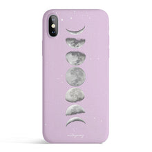 Load image into Gallery viewer, Moon Phases - Colored Candy Matte TPU iPhone Case Cover