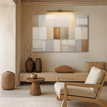 Load image into Gallery viewer, Earth Tones Patchwork Geometric Wall Art
