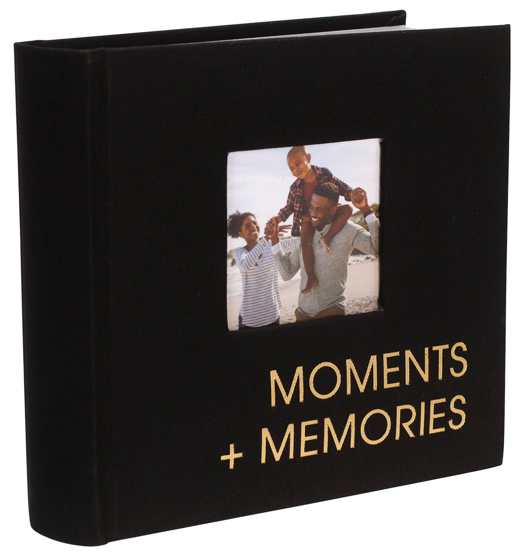 Malden Moments Black Fabric Album - 80 Photos