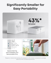 Load image into Gallery viewer, Anker Nano Travel Adapter (5-in-1, 20W, 1-Pack)
