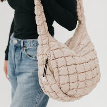 Load image into Gallery viewer, Carmen Quilted Hobo Tote Bag

