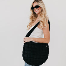 Load image into Gallery viewer, Carmen Quilted Hobo Tote Bag
