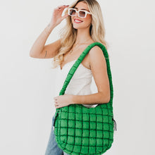 Load image into Gallery viewer, Carmen Quilted Hobo Tote Bag
