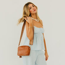 Load image into Gallery viewer, Woven Willow Camera Crossbody Bag
