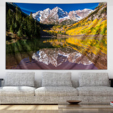 Load image into Gallery viewer, Maroon Bells by Third Eye Tapestries
