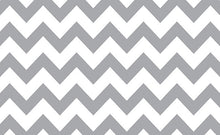 Load image into Gallery viewer, Savage Gray &amp; White Chevron Printed Background Paper

