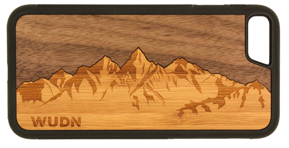 Slim Wooden Phone Case | Sawtooth Mountains Traveler