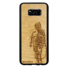 Load image into Gallery viewer, Slim Wooden Phone Case | Banksy Astronaut
