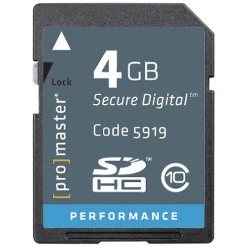 Promaster Standard SD 4GB Memory Card