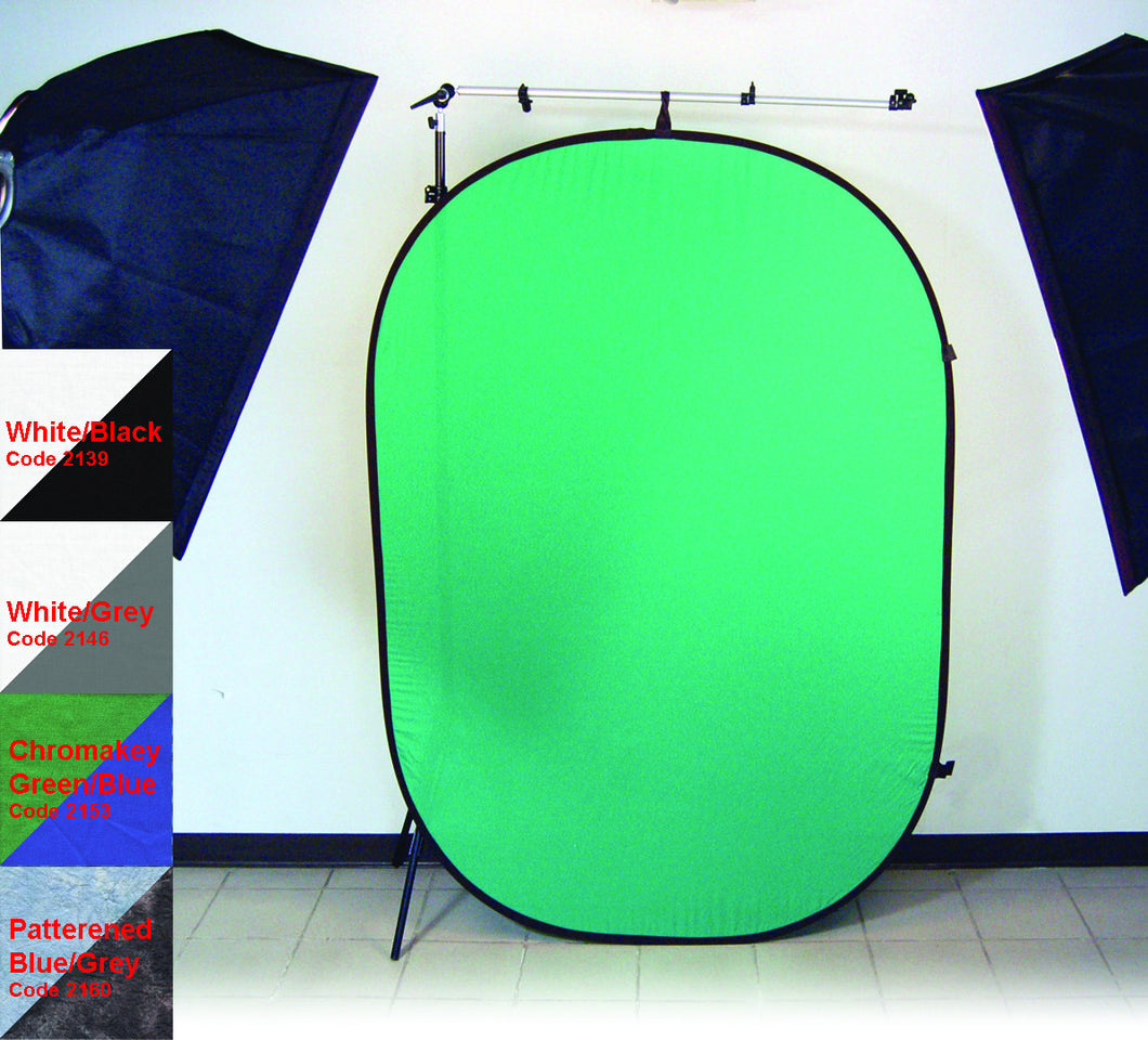 Promaster 6x7 Pop-Up Background Chromakey Green and Chromakey Blue