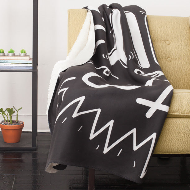 Customizable Fleece Sherpa Blanket
