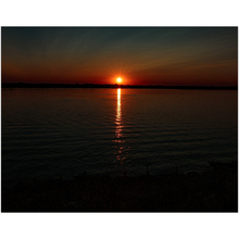 Load image into Gallery viewer, Kanopolis Sunset Fine Art Print
