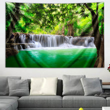 Load image into Gallery viewer, Kanjanaburi Waterfall by Third Eye Tapestries
