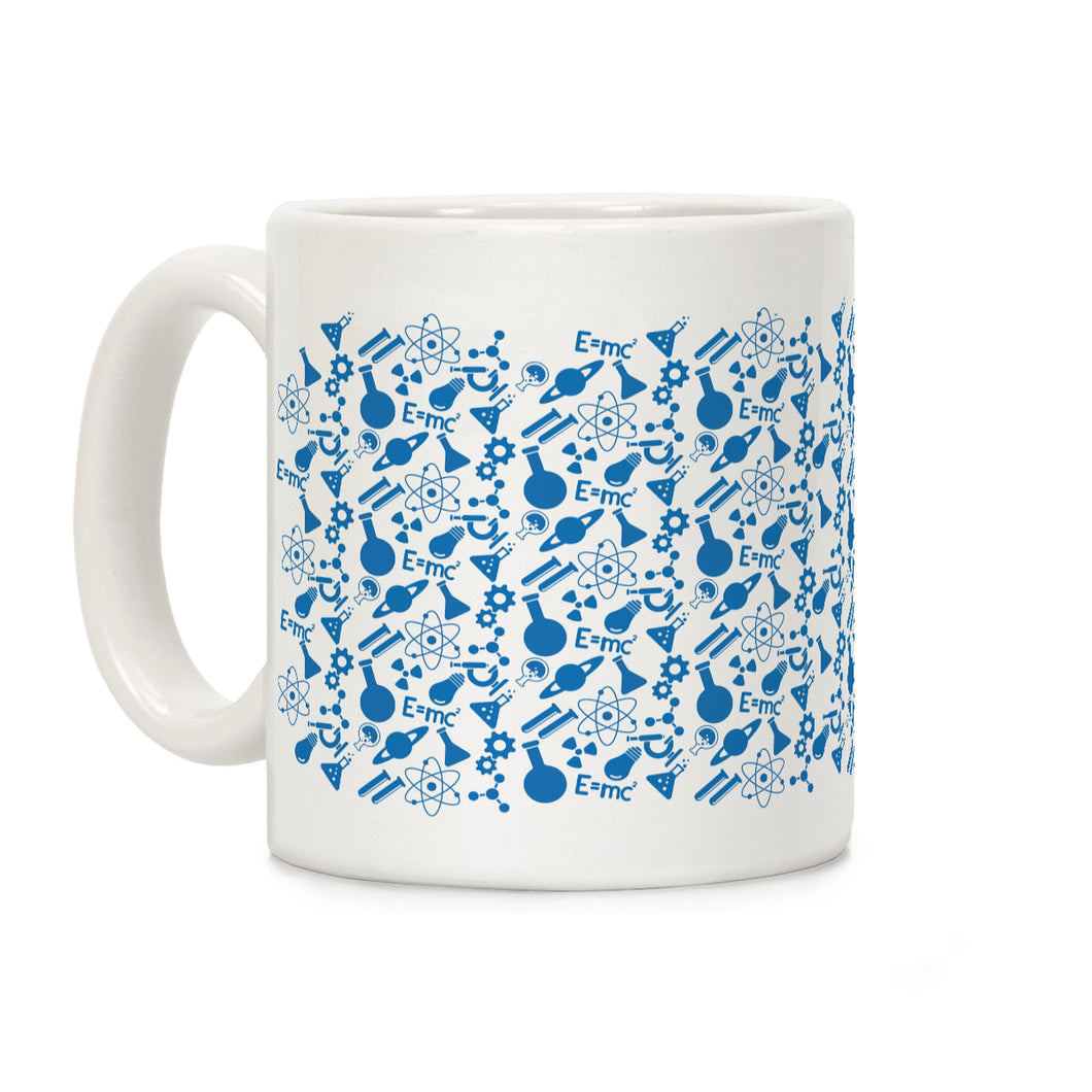 Science Pattern Ceramic Coffee Mug by LookHUMAN