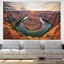 Load image into Gallery viewer, Sunset Bend by Third Eye Tapestries
